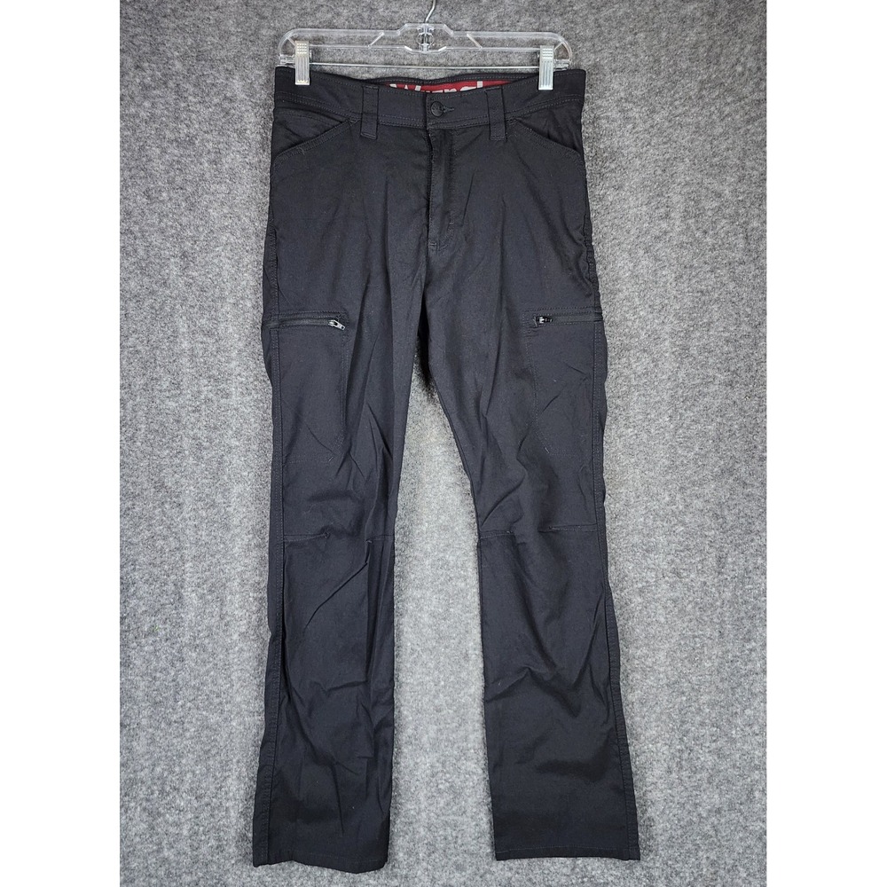 Wrangler Outdoor Utility Pants Mens 30x30 Straight Leg Black Stretch EUC